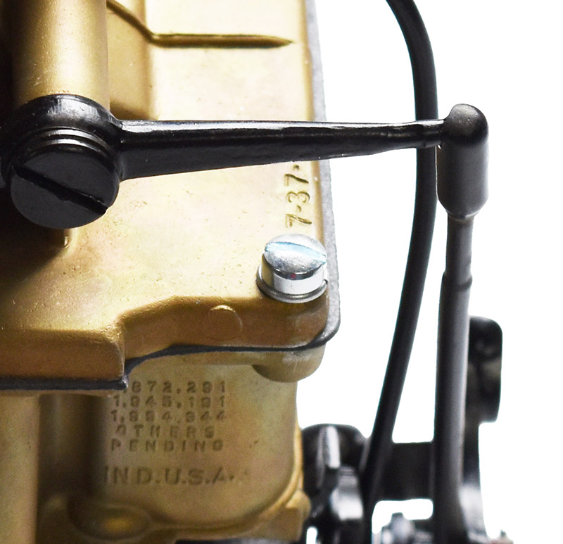 detail of carburetor number on Stromberg BX carburetor