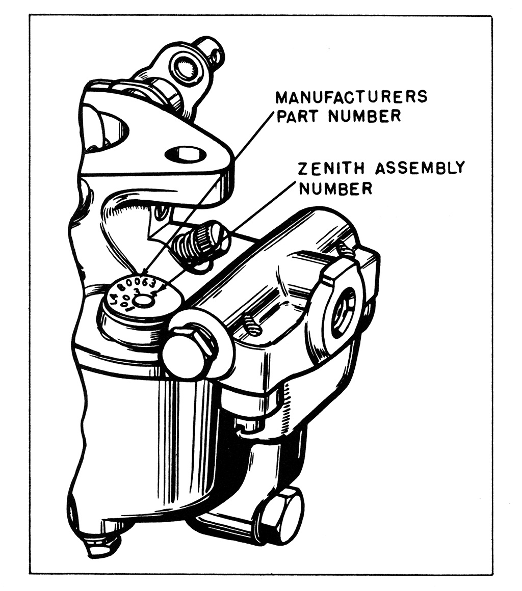Zenith carb number location