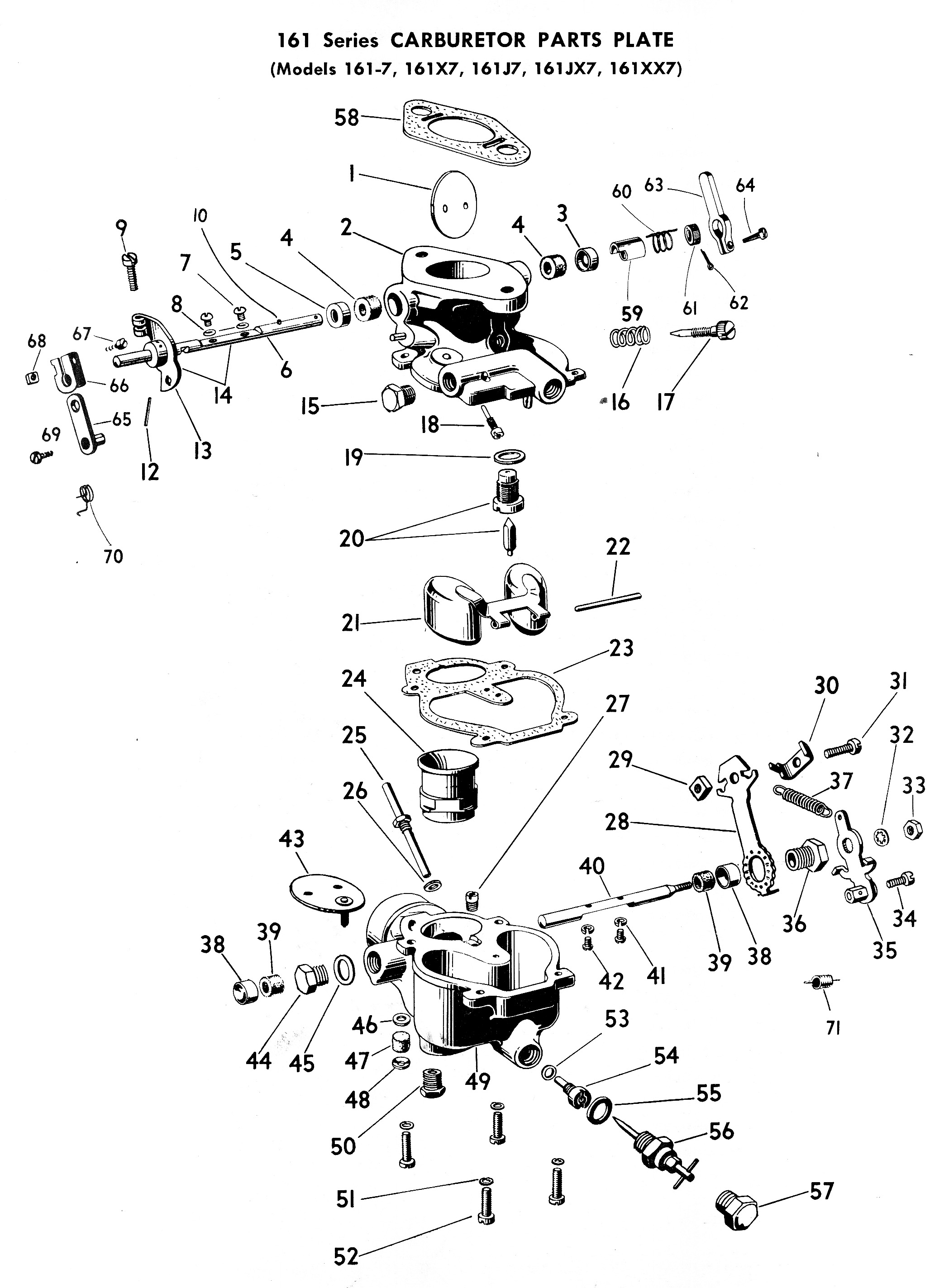 Zenith Type 161 exploded view