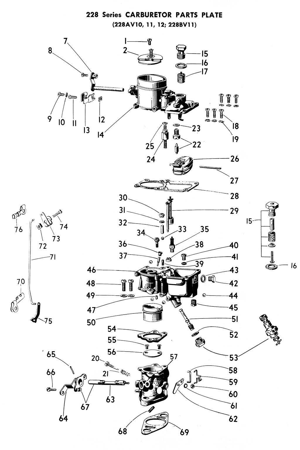 Zenith Type 228 exploded view