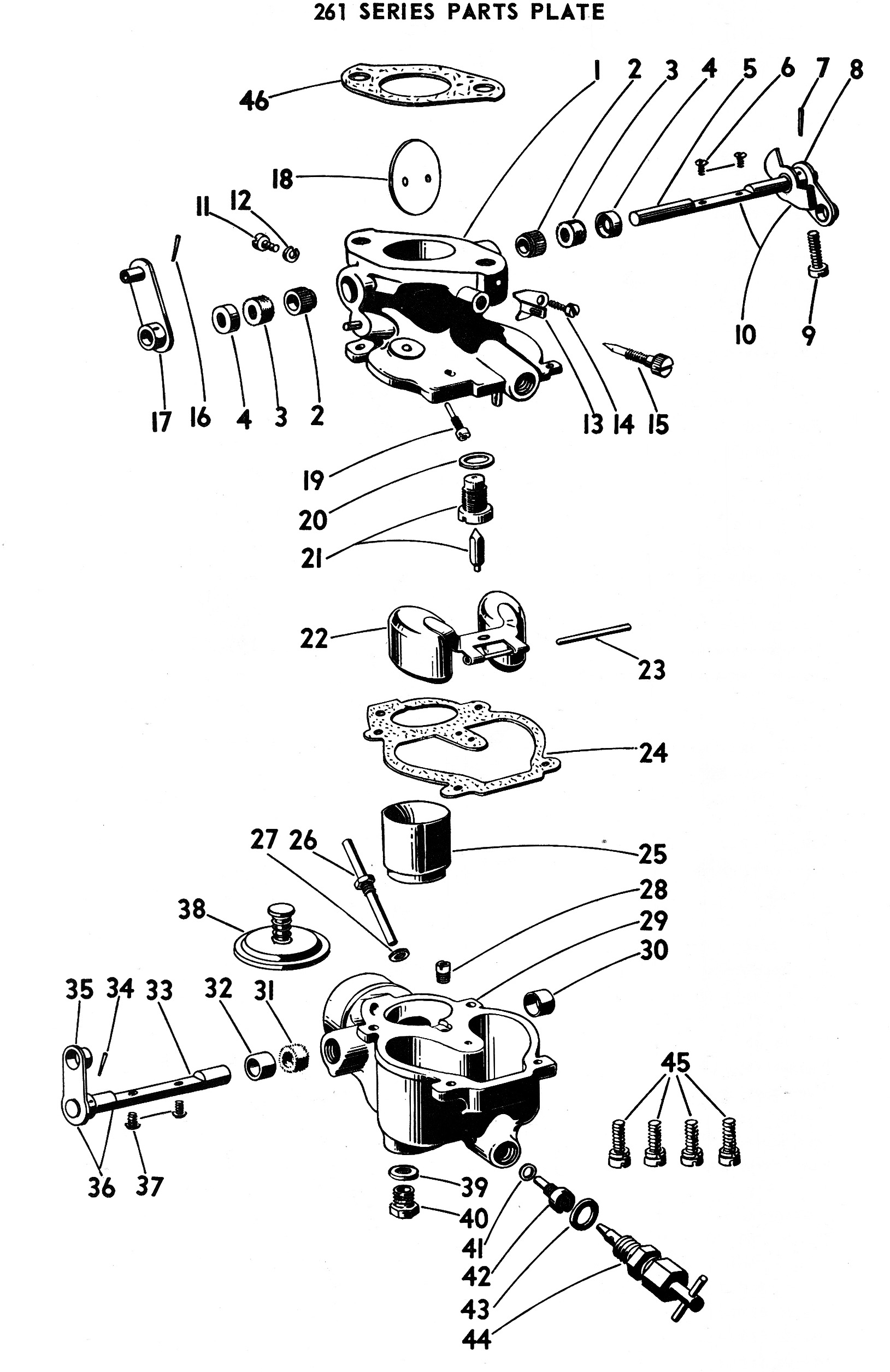Zenith Type 261 exploded view