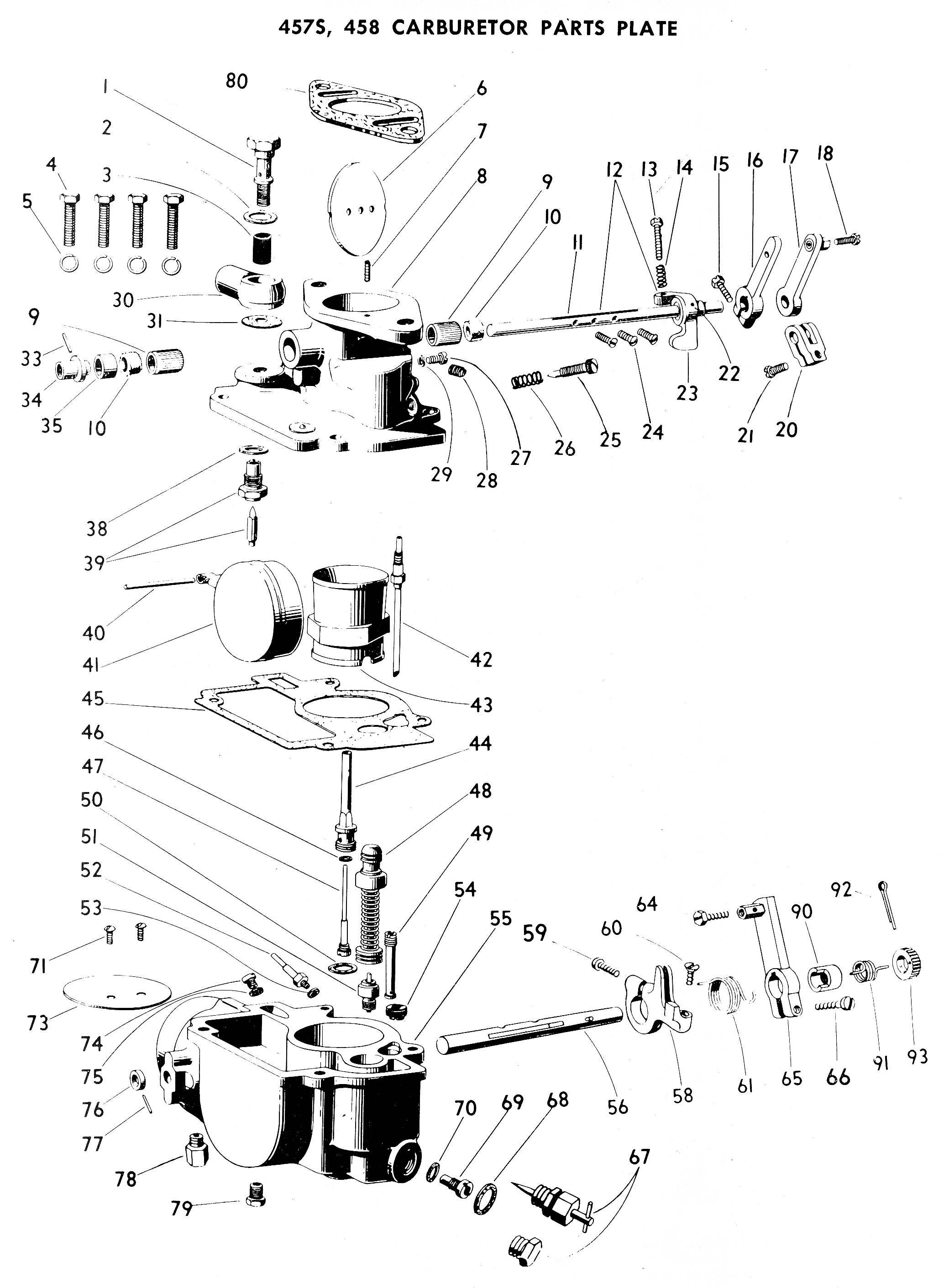 Zenith Type 457s-458 exploded view