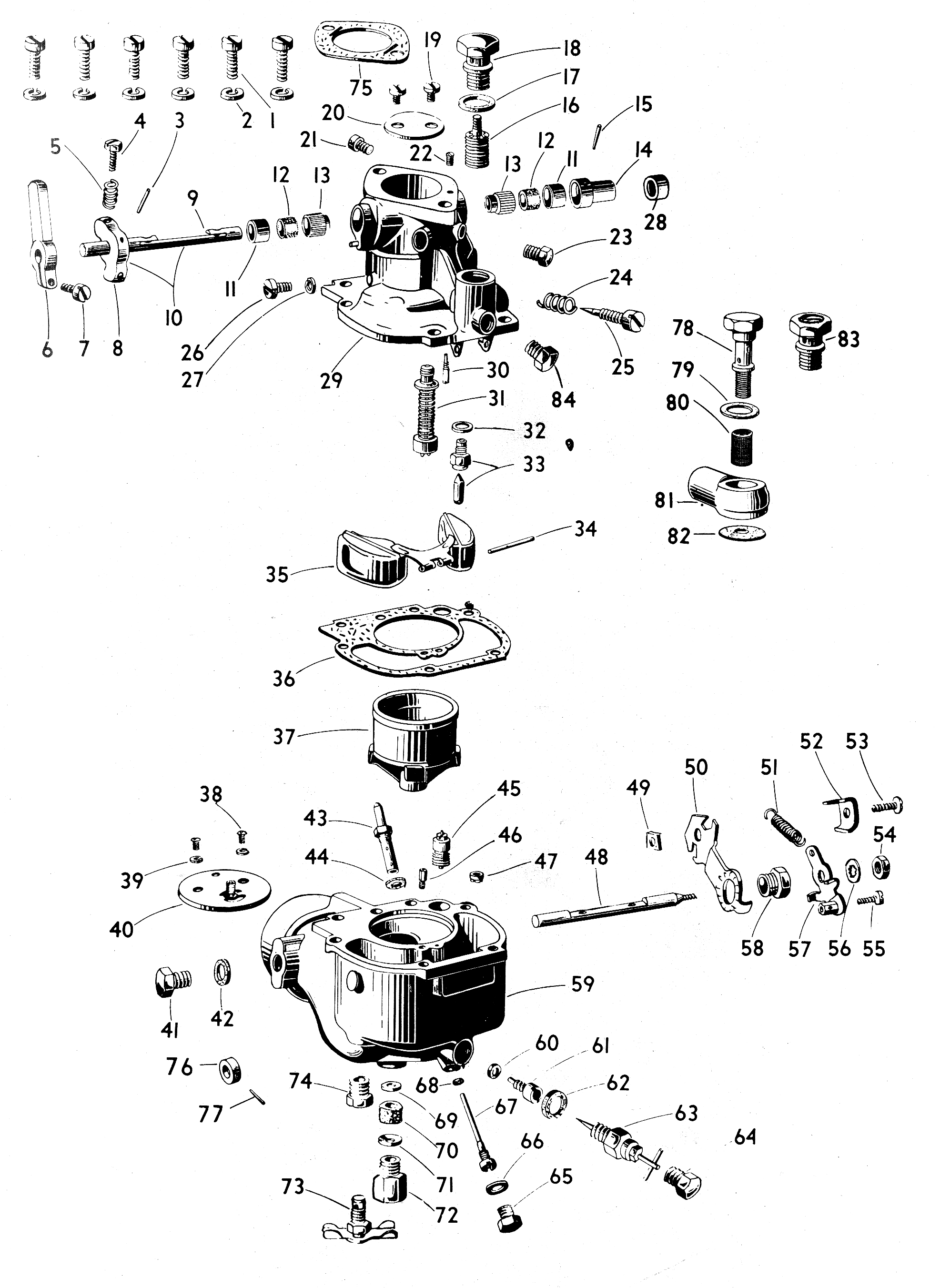 Zenith Type 63 exploded view