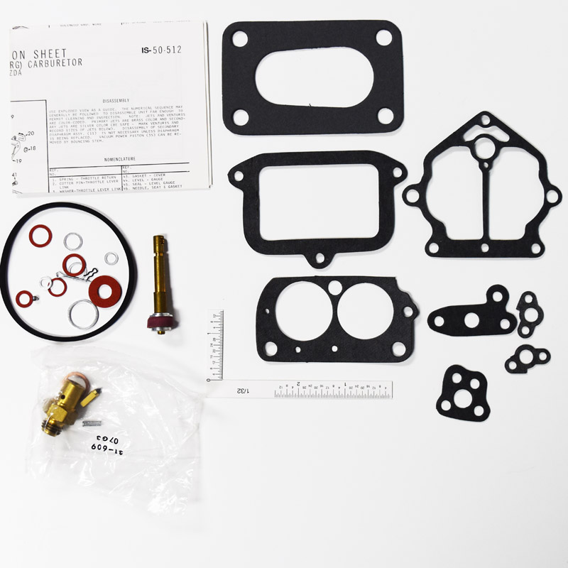 Nikki 2 bbl carb kit 1972-74 Mazda and industrial engines part number ck1604