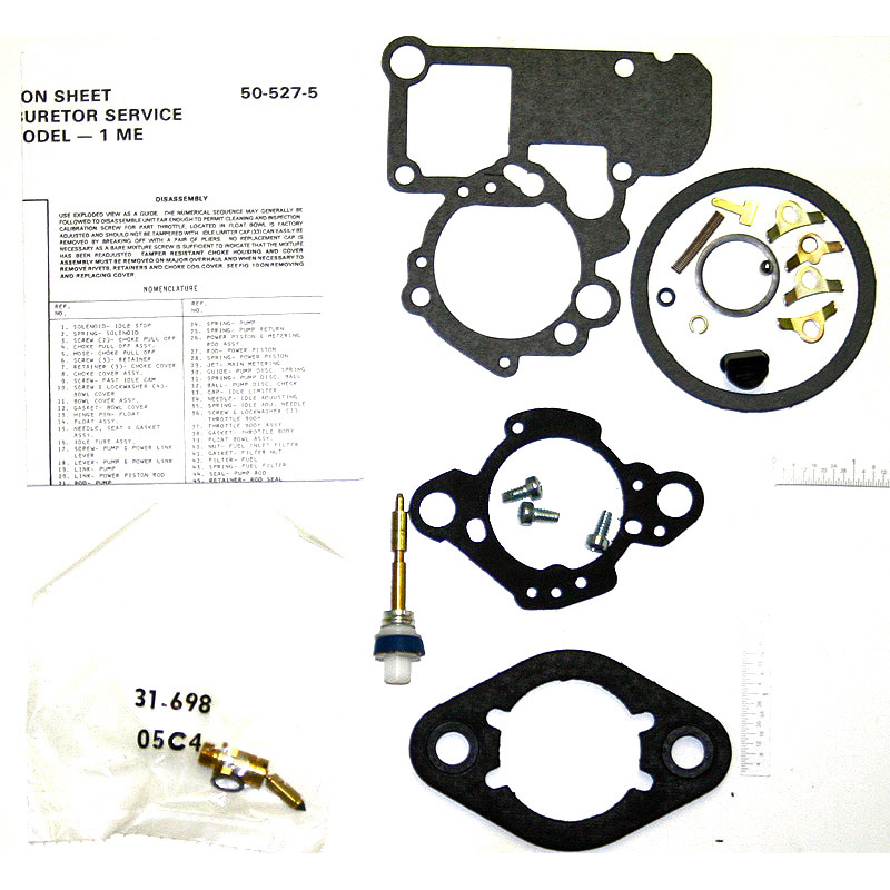 Rochester Monojet 1M, 1ME carburetor repair kit for Chevrolet and GMC Trucks up to 1989 part number ck3246