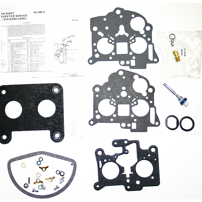 1979-1987 Buick, Oldsmobile, Pontiac V6 two barrel Dualjet E2ME feedback carburetor kit part number ck3249