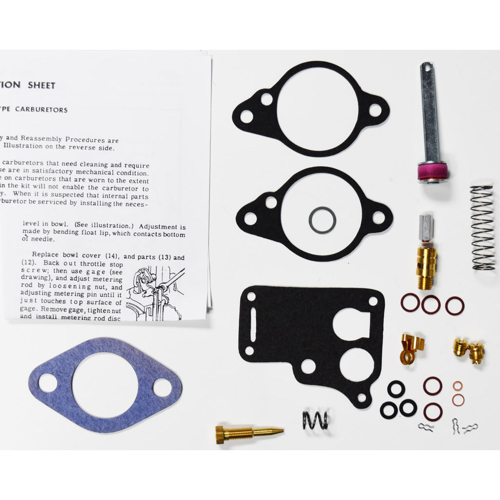Willys Jeep CJ, Kaiser Industrial Carter W-O carburetor kit part number ck4001