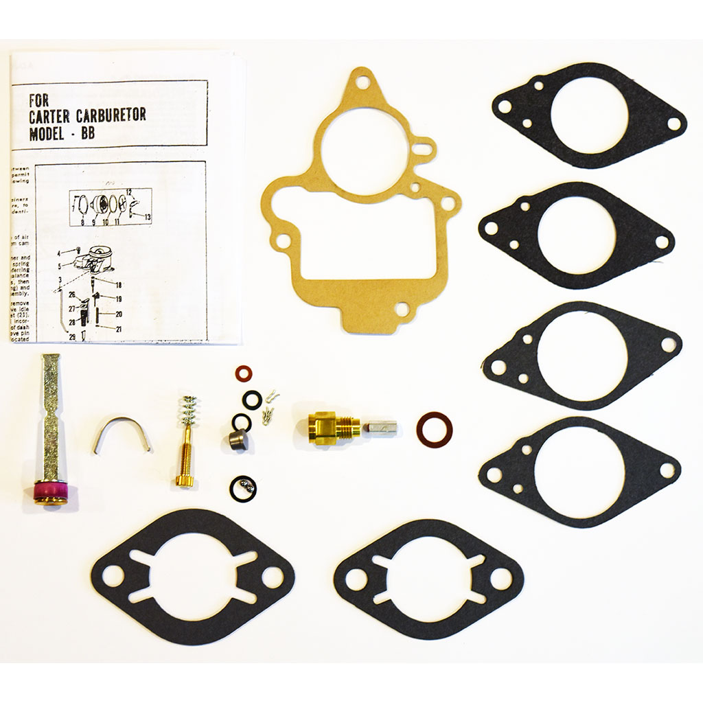 1933-1937 Chrysler, Desoto, Dodge, Dodge Truck, Mack, Plymouth, REO Carter BB downdraft carburetor kit part number ck4046