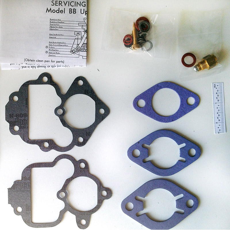 1932-1962 Chevrolet COE, Chrysler, Dodge, Plymouth, Marine Carter BB updraft carburetor kit part number ck4476