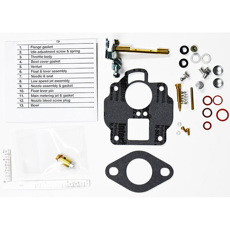 Carburetor kit for Carter UT for Massey Ferguson, includes throttle shaft part number ck4690
