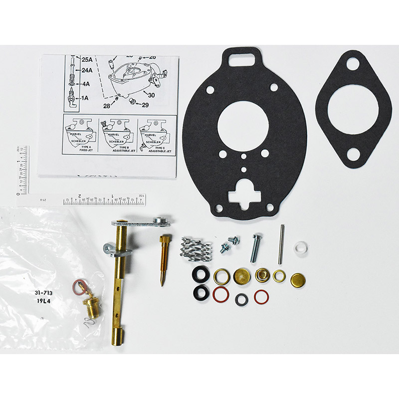 Marvel-Schebler TSX with throttle shaft Massey-Ferguson 85, 88 Carburetor Kit part number ck6092