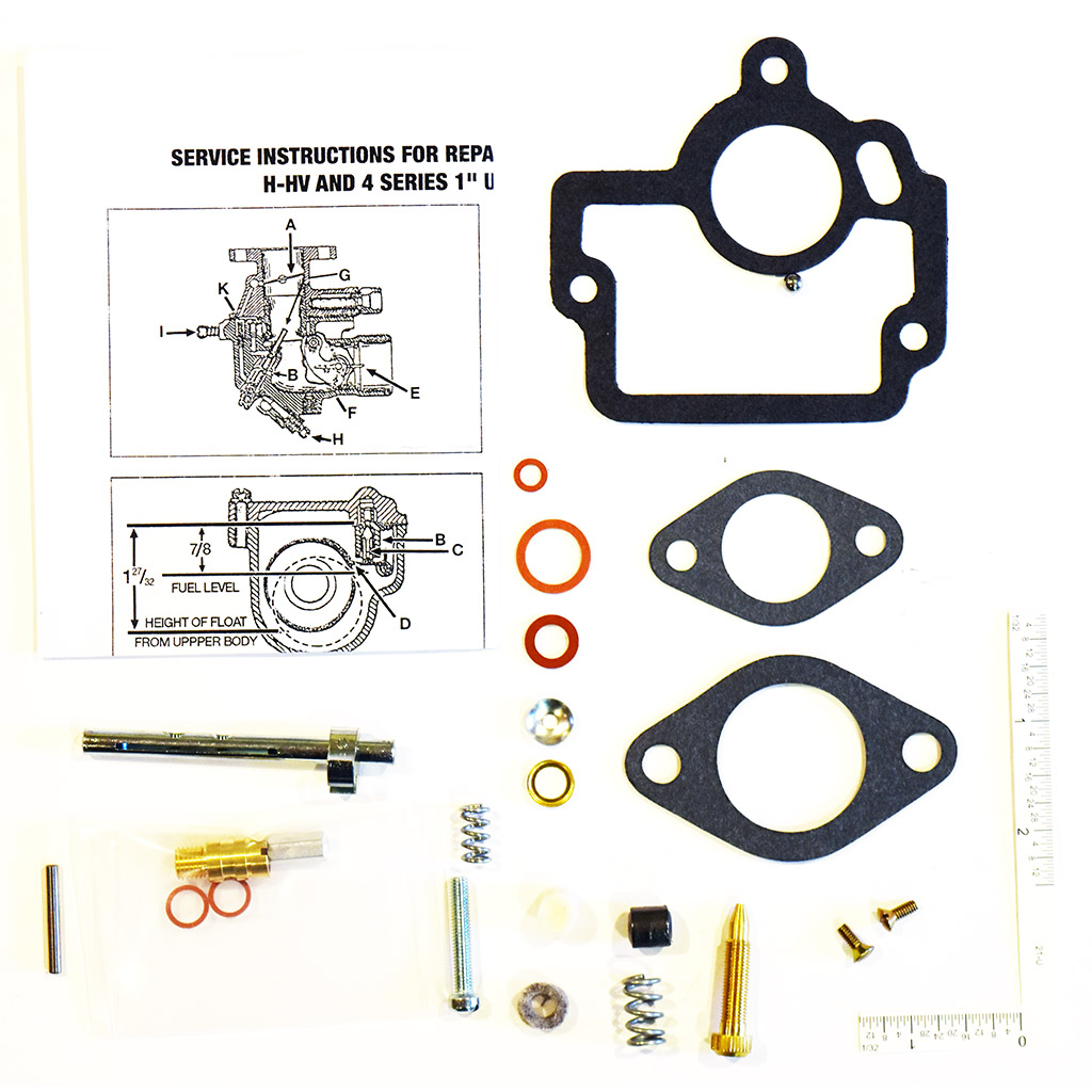 IH Model H carb Farmall H W/ IH CARBURETOR 50981DA, 45108DB carburetor kit part number ck6940