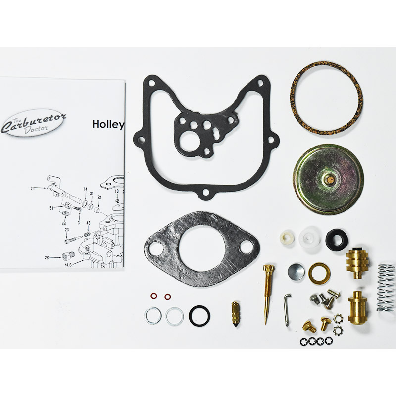 Holley 1970 updraft carburetor kit with pump piston part number ck7078