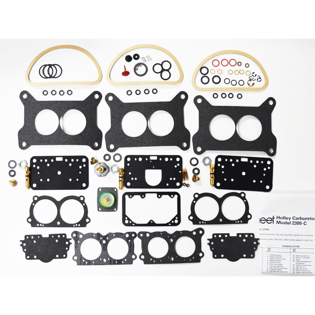 1967-1970 Corvette 427 Tri Power, 1970-1972 Chrysler Dodge Plymouth Six Pack carburetor kit part number ck7787