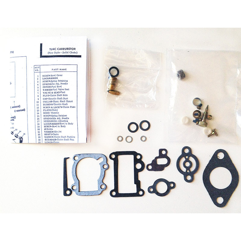 Zenith TU, TU3, TU3-1/2, TU4 carburetor kit part number ck9927