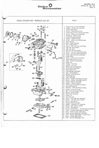 Rochester 2G 2GC 2GV 2-Jet 1961-1965 Small Base BOP Carburetor Manual