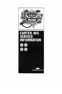 Carter AVS 1966 Chevrolet 327, Marine Carburetor Service Manual eBook pdf part number cm024