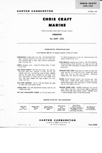 Carter WCFB 1958-1965 Chevy, Chris-Craft, Studebaker Carburetor Service Manual eBook pdf part number cm028