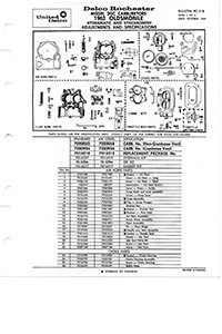 Rochester 2G, 2GC and 2GV 1958-1969 Large Bore Carburetor Service Manual