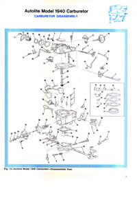 Holley Model 1940 Autolite, Motorcraft Carburetor Service Manual
