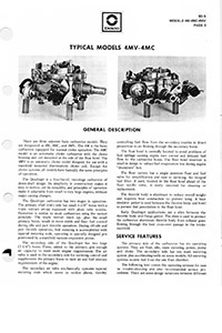 Rochester 4MV, 4MC 1971-74 Pontiac Carburetor Service Manual