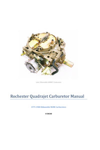 Rochester M4MC 1975-1980 Oldsmobile Carburetor Service Manual eBook pdf part number cm140
