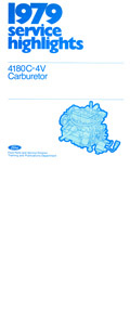 Holley 4180C 1979-1981 Ford 460 engines Carburetor Service Manual eBook pdf part number cm198