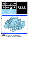 Holley Model 1949/6149 Ford, Mercury Carburetor Service Manual eBook pdf part number cm239