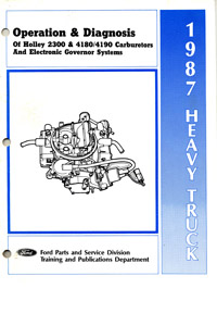 Holley 2380EG, 4180/4190EG Carburetor Service Manual part number cm270
