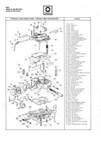Rochester 4MC 4MV 1970-1974 Cadillac, 1967-74 Oldsmobile Carburetor Service Manual
