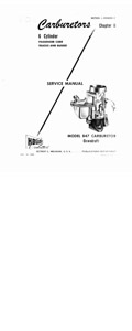 Holley Model 847 and 897 Single Barrel Downdraft Carburetor Service Manual