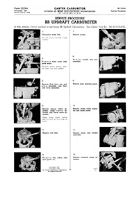 Carter BB, BB1, BB1A, BB1D updraft Carburetor Service Manual ebook pdf part number cm476