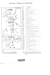 Carter UT Updraft Carburetor Service Manual