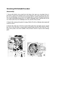 Stromberg WW Buick, Gray Marine Carburetor Service Manual