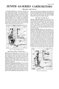 Zenith Model 61, 62, 63, 263, 67, 68, 161 and 267 Carburetor Service Manual