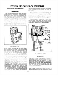 Zenith Model 129 Carburetor Service Manual eBook pdf part number cm916
