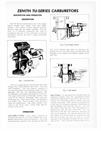 Zenith Model TU Carburetor Service Manual eBook pdf part number cm927