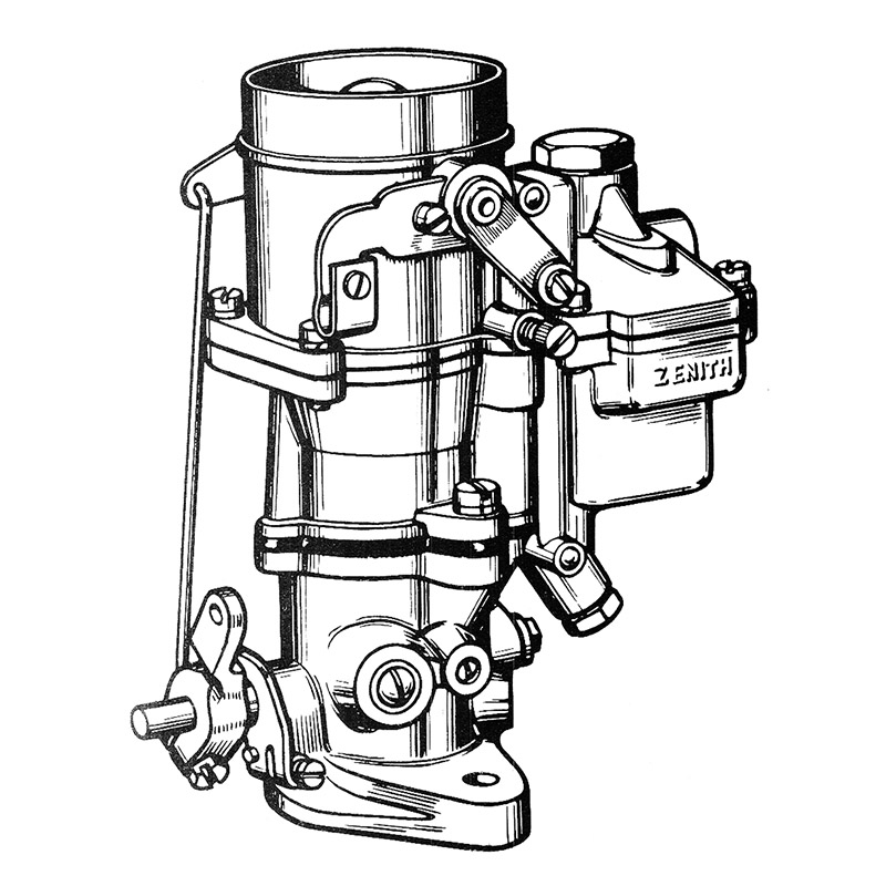 Typical Zenith 28 carburetor