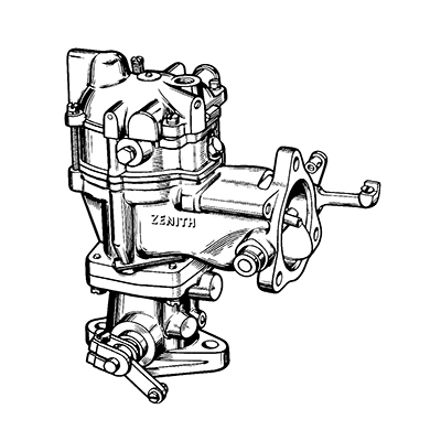 Typical Zenith 29-129 carburetor